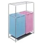 Cesto clasificador ropa sucia 2 uds 2 secciones con tendedero de vidaXL, Cestas para ropa - Ref: Foro24-3051493, Precio: 47,8...