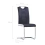 Juego de comedor 9 piezas cuero sintético negro de vidaXL, muebles para cocinas y comedores - Ref: Foro24-3053112, Precio: 87...