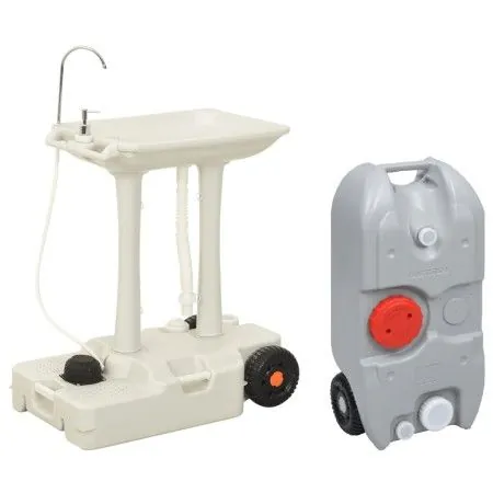 Juego de lavabo y depósito de agua portátil para camping de vidaXL, Camping y senderismo - Ref: Foro24-3154904, Precio: 301,6...
