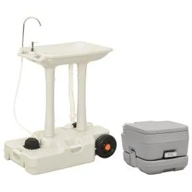 Juego de inodoro con lavabo portátil para camping de vidaXL, Camping y senderismo - Ref: Foro24-3154908, Precio: 289,26 €, De...