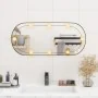 Espejo de pared ovalado con luces LED vidrio 35x80 cm de vidaXL, Espejos - Ref: Foro24-3189162, Precio: 43,54 €, Descuento: %