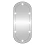 Ovaler Wandspiegel mit Glas-LED-Leuchten 35x80 cm von vidaXL, Spiegel - Ref: Foro24-3189162, Preis: 43,54 €, Rabatt: %