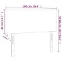 Cabecero de cuero sintético gris 100x5x78/88 cm de vidaXL, Cabeceros y pies de cama - Ref: Foro24-345776, Precio: 32,46 €, De...