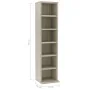 CD-Regal aus Eichensperrholz, 21 x 20 x 88 cm von vidaXL, CD- und DVD-Speicher - Ref: Foro24-800354, Preis: 29,95 €, Rabatt: %