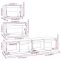 Muebles para TV 4 piezas madera maciza de pino de vidaXL, Muebles TV - Ref: Foro24-3100144, Precio: 210,70 €, Descuento: %