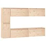 Muebles para TV 6 piezas madera maciza de pino de vidaXL, Muebles TV - Ref: Foro24-3100234, Precio: 311,10 €, Descuento: %