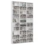 Armario CDs madera contrachapada blanco brillo 102x16x177,5 cm de vidaXL, Almacenamiento para CD y DVD - Ref: Foro24-801784, ...