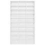 Armario CDs madera contrachapada blanco brillo 102x16x177,5 cm de vidaXL, Almacenamiento para CD y DVD - Ref: Foro24-801784, ...