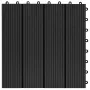 Baldosas de porche de WPC 30x30 cm 2 m² negro 22 unidades de vidaXL, Suelos y moquetas - Ref: Foro24-277800, Precio: 120,19 €...