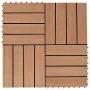 Baldosas de porche de WPC 30x30 cm 2 m² color teca 22 unidades de vidaXL, Suelos y moquetas - Ref: Foro24-277801, Precio: 120...