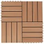 WPC-Verandafliesen 30x30 cm 2 m² Teakfarbe 22 Einheiten von vidaXL, Böden und Teppiche - Ref: Foro24-277801, Preis: 120,65 €,...