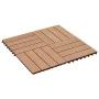 Baldosas de porche de WPC 30x30 cm 2 m² color teca 22 unidades de vidaXL, Suelos y moquetas - Ref: Foro24-277801, Precio: 120...