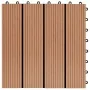 WPC porch tiles 30x30 cm 2 m² teak color 22 units by vidaXL, Floors and carpets - Ref: Foro24-277801, Price: 120,65 €, Discou...