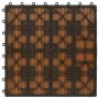 WPC porch tiles 30x30 cm 2 m² teak color 22 units by vidaXL, Floors and carpets - Ref: Foro24-277801, Price: 120,65 €, Discou...