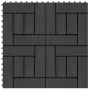 Baldosas de porche de WPC 30x30 cm 2 m² negro 22 unidades de vidaXL, Suelos y moquetas - Ref: Foro24-277803, Precio: 112,64 €...