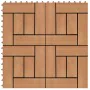 Baldosas de porche de WPC 30x30 cm 2 m² color teca 22 unidades de vidaXL, Suelos y moquetas - Ref: Foro24-277804, Precio: 113...
