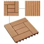 Baldosas de porche de WPC 30x30 cm 2 m² color teca 22 unidades de vidaXL, Suelos y moquetas - Ref: Foro24-277804, Precio: 113...