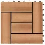 Baldosas de porche de WPC 30x30 cm 2 m² color teca 22 unidades de vidaXL, Suelos y moquetas - Ref: Foro24-277804, Precio: 113...