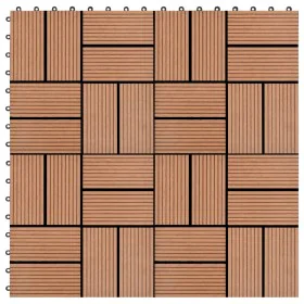 Baldosas de porche WPC 30x30 cm 2 m² marrón 22 unidades de vidaXL, Suelos y moquetas - Ref: Foro24-277806, Precio: 119,27 €, ...