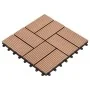 Baldosas de porche WPC 30x30 cm 2 m² marrón 22 unidades by vidaXL, Floors and carpets - Ref: Foro24-277806, Price: 119,27 €, ...
