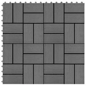Baldosas de porche de WPC 30x30 cm 2 m² gris 22 unidades de vidaXL, Suelos y moquetas - Ref: Foro24-277807, Precio: 100,79 €,...