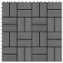 WPC porch tiles 30x30 cm 2 m² gray 22 units by vidaXL, Floors and carpets - Ref: Foro24-277807, Price: 100,79 €, Discount: %