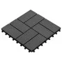 WPC porch tiles 30x30 cm 2 m² gray 22 units by vidaXL, Floors and carpets - Ref: Foro24-277807, Price: 100,79 €, Discount: %