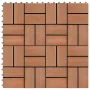 WPC-Verandafliesen 30x30 cm 2 m² Teakfarbe 22 Einheiten von vidaXL, Böden und Teppiche - Ref: Foro24-277809, Preis: 113,45 €,...