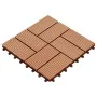 WPC-Verandafliesen 30x30 cm 2 m² Teakfarbe 22 Einheiten von vidaXL, Böden und Teppiche - Ref: Foro24-277809, Preis: 113,45 €,...