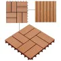 WPC-Verandafliesen 30x30 cm 2 m² Teakfarbe 22 Einheiten von vidaXL, Böden und Teppiche - Ref: Foro24-277809, Preis: 113,45 €,...