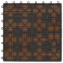 WPC-Verandafliesen 30x30 cm 2 m² Teakfarbe 22 Einheiten von vidaXL, Böden und Teppiche - Ref: Foro24-277809, Preis: 113,45 €,...