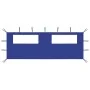 Pared lateral de cenador con ventanas azul 6x2 m by vidaXL, Accessories for pavilions and gazebos - Ref: Foro24-3070414, Pric...
