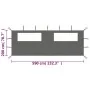 Gazebo side wall with windows anthracite gray 6x2 m by vidaXL, Accessories for pavilions and gazebos - Ref: Foro24-3070415, P...