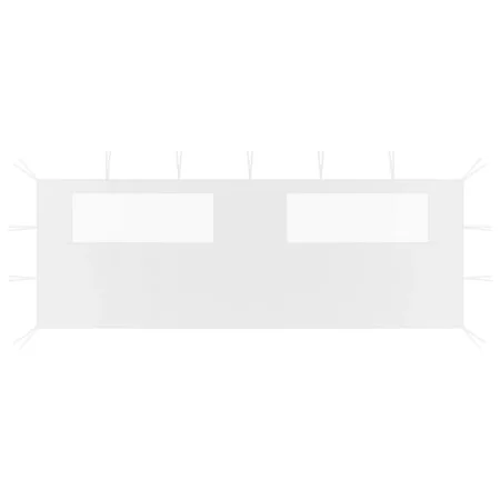 Pared lateral de cenador con ventanas blanco 6x2 m by vidaXL, Accessories for pavilions and gazebos - Ref: Foro24-3070416, Pr...