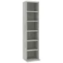 Betongraues CD-Regal aus Sperrholz, 21 x 20 x 88 cm von vidaXL, CD- und DVD-Speicher - Ref: Foro24-800355, Preis: 28,57 €, Ra...