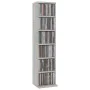 Betongraues CD-Regal aus Sperrholz, 21 x 20 x 88 cm von vidaXL, CD- und DVD-Speicher - Ref: Foro24-800355, Preis: 28,57 €, Ra...