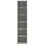 Estantería de CDs madera contrachapada gris hormigón 21x20x88cm de vidaXL, Almacenamiento para CD y DVD - Ref: Foro24-800355,...