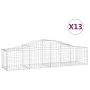 Cestas de gaviones 13 uds forma de arco hierro 200x50x40/60 cm de vidaXL, Maceteros y jardineras - Ref: Foro24-3145588, Preci...