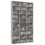 Armario para CDs madera contrachapada gris 102x16x177,5 cm de vidaXL, Almacenamiento para CD y DVD - Ref: Foro24-801782, Prec...