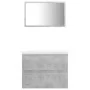 Conjunto de muebles de baño aglomerado gris hormigón de vidaXL, Muebles de baño - Ref: Foro24-3071589, Precio: 151,09 €, Desc...