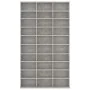 Gray plywood CD cabinet 102x16x177.5 cm by vidaXL, CD and DVD storage - Ref: Foro24-801782, Price: 122,09 €, Discount: %