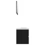 Juego de muebles de baño madera de ingeniería negro de vidaXL, Muebles de baño - Ref: Foro24-3071595, Precio: 195,22 €, Descu...