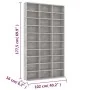 Armario para CDs madera contrachapada gris 102x16x177,5 cm de vidaXL, Almacenamiento para CD y DVD - Ref: Foro24-801782, Prec...