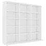Armario para CDs madera contrachapada blanco 102x23x89,5 cm de vidaXL, Almacenamiento para CD y DVD - Ref: Foro24-801787, Pre...