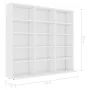 Armario para CDs madera contrachapada blanco 102x23x89,5 cm de vidaXL, Almacenamiento para CD y DVD - Ref: Foro24-801787, Pre...