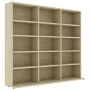 CD-Regal aus Eichensperrholz, 102 x 23 x 89,5 cm von vidaXL, CD- und DVD-Speicher - Ref: Foro24-801790, Preis: 67,34 €, Rabat...