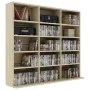 CD-Regal aus Eichensperrholz, 102 x 23 x 89,5 cm von vidaXL, CD- und DVD-Speicher - Ref: Foro24-801790, Preis: 67,34 €, Rabat...