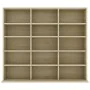 CD-Regal aus Eichensperrholz, 102 x 23 x 89,5 cm von vidaXL, CD- und DVD-Speicher - Ref: Foro24-801790, Preis: 67,34 €, Rabat...