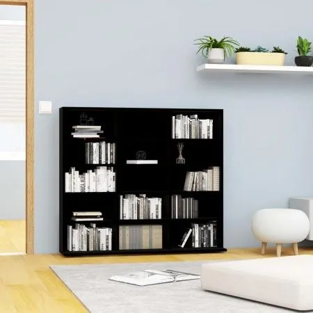 CD-Regal aus schwarzem Sperrholz 102x23x89,5 cm von vidaXL, CD- und DVD-Speicher - Ref: Foro24-801788, Preis: 73,21 €, Rabatt: %
