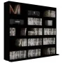 CD-Regal aus schwarzem Sperrholz 102x23x89,5 cm von vidaXL, CD- und DVD-Speicher - Ref: Foro24-801788, Preis: 73,21 €, Rabatt: %